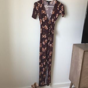 Floral Wrap dress
